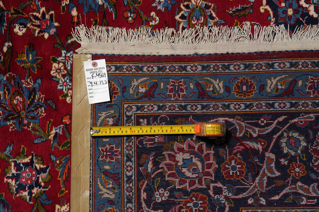 9.4 x 13 Traditional Classic Iran Persian Kashan Rug Popular Shark Tank Rug on Sale #F-4569