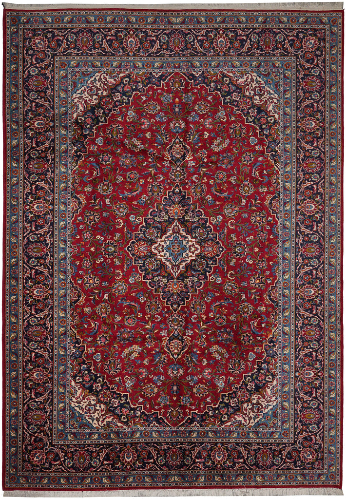 9.4 x 13 Traditional Classic Iran Persian Kashan Rug Popular Shark Tank Rug on Sale