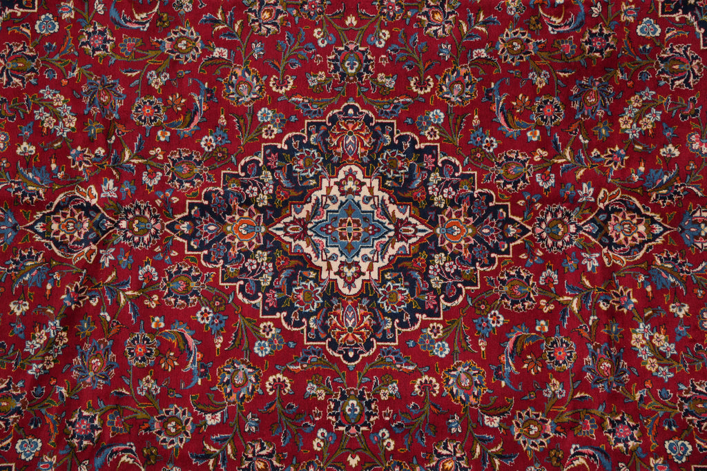 9.4 x 13 Traditional Classic Iran Persian Kashan Rug Popular Shark Tank Rug on Sale #F-4569