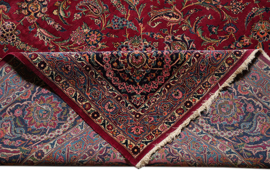 10 x 14 Authentic Antique Persian Kashan Rug Rich #PIX-2454