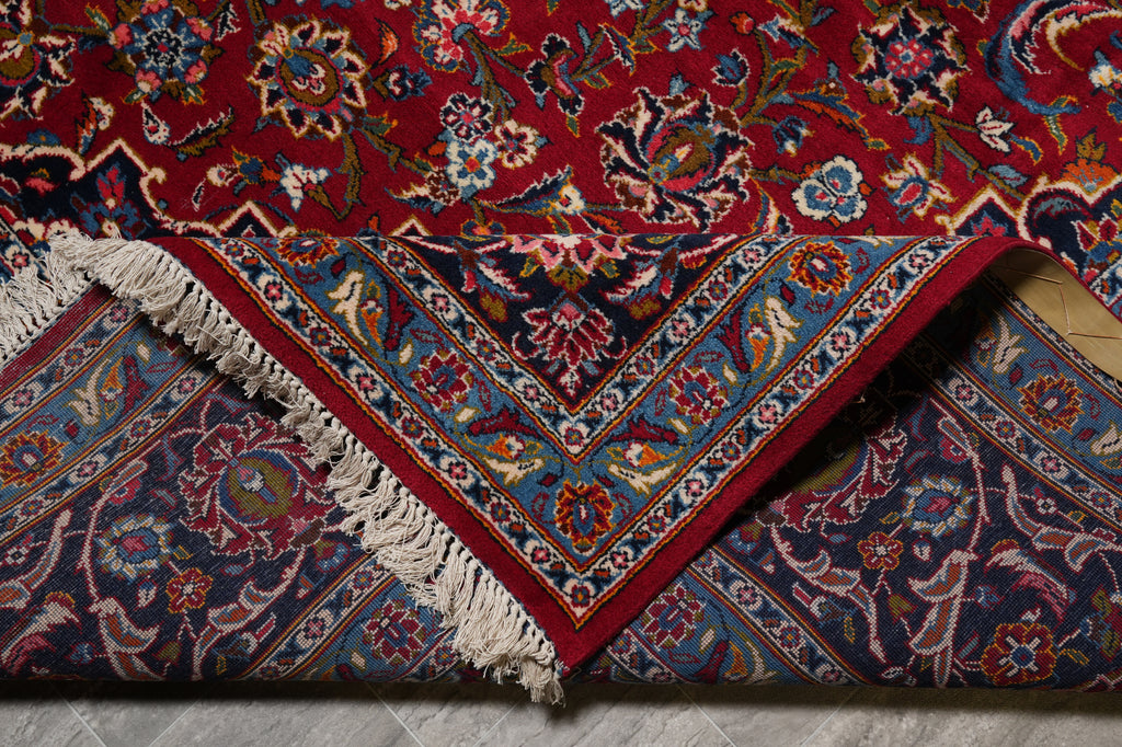 9.4 x 13 Traditional Classic Iran Persian Kashan Rug Popular Shark Tank Rug on Sale #F-4569