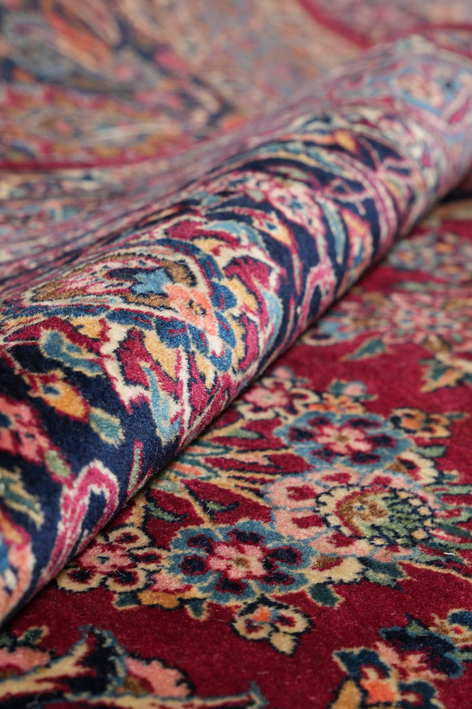 10 x 14 Authentic Antique Persian Kashan Rug Rich #PIX-2454