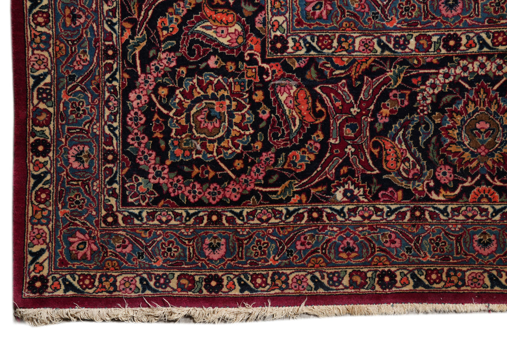 10 x 14 Authentic Antique Persian Kashan Rug Rich #PIX-2454