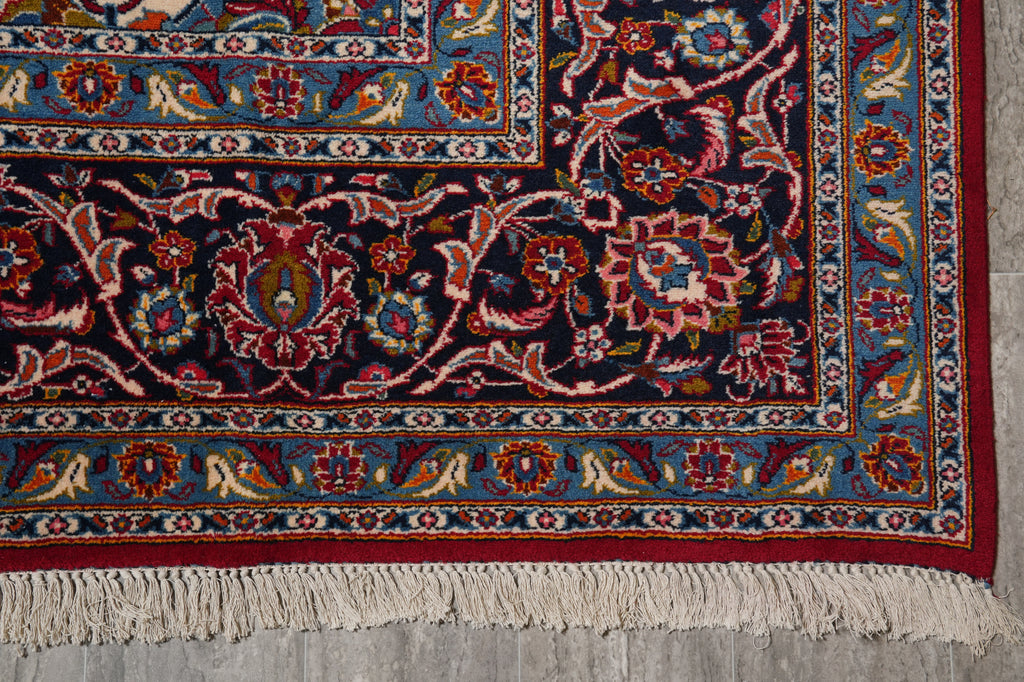 9.4 x 13 Traditional Classic Iran Persian Kashan Rug Popular Shark Tank Rug on Sale #F-4569