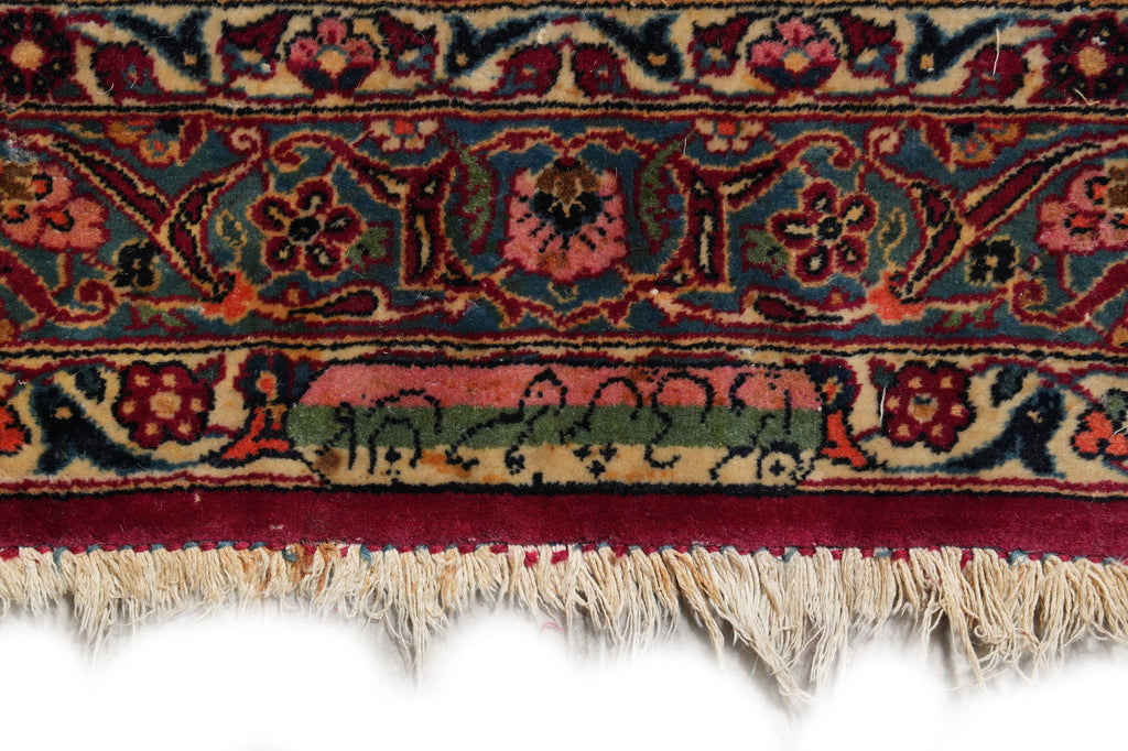 10 x 14 Authentic Antique Persian Kashan Rug Rich #PIX-2454