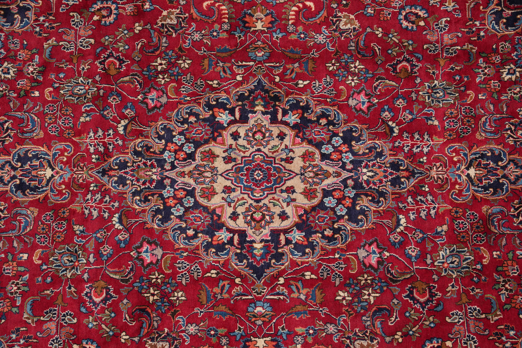 9.6 x 13 Traditional Handmade Iran Persian Kashan Rug Clearance Sale #F-4571