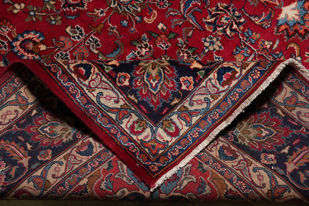 9.6 x 13 Traditional Handmade Iran Persian Kashan Rug Clearance Sale #F-4571