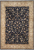 Load image into Gallery viewer, 9.9 x 14 High Quality Wool and Silk Handmade Rug Black 