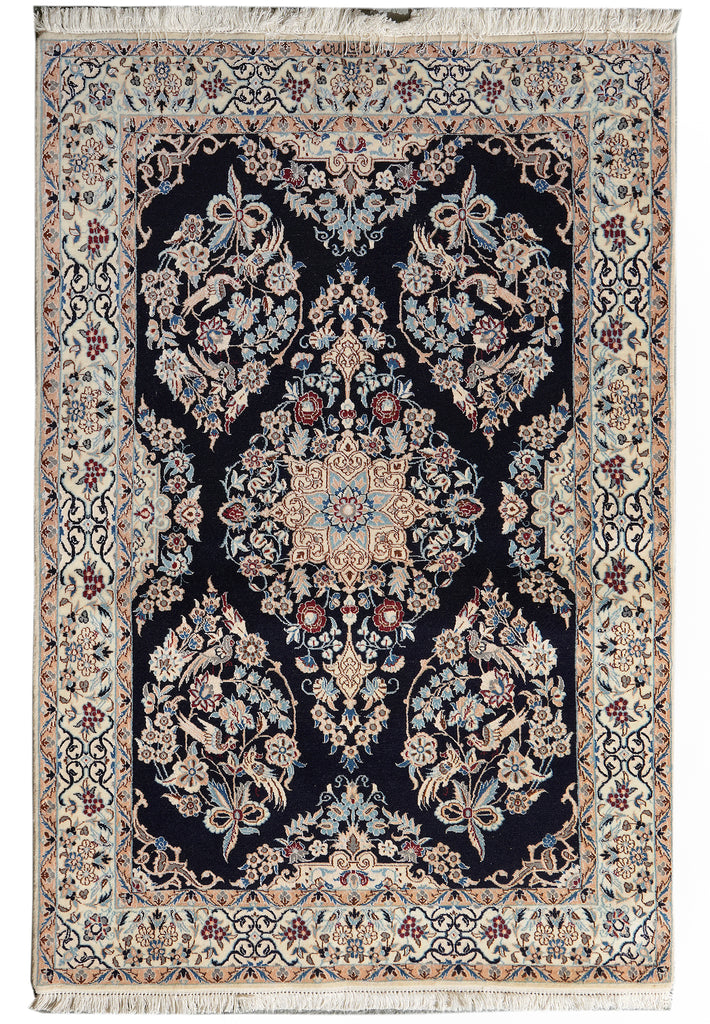 3.3 x 5 Fineer Quality 6 LA Persian Nain Rug Wool and Silk #PIX-4866