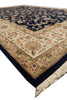 Load image into Gallery viewer, 9.9 x 14 High Quality Wool and Silk Handmade Rug Black #PIX-2417
