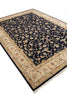 Load image into Gallery viewer, 9.9 x 14 High Quality Wool and Silk Handmade Rug Black #PIX-2417