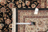 Load image into Gallery viewer, 8.6 x 11.6 Wool and Silk Handmade Tabriz Rug Black #PIX-13158