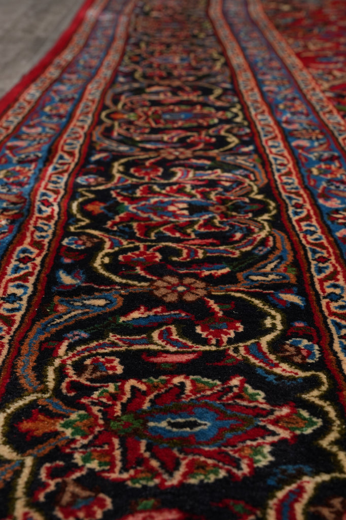 9.9 x 12 Persian Kashan Mashad Rug Classic Traditional Red Blue #F-4572