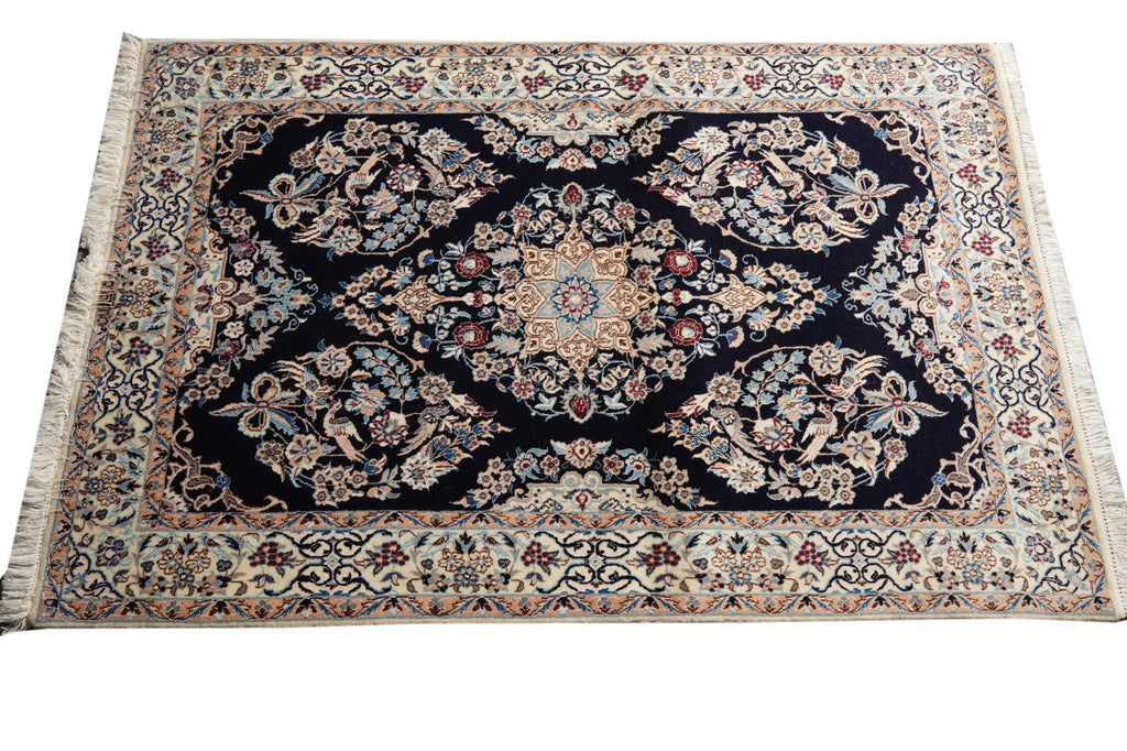 3.3 x 5 Fineer Quality 6 LA Persian Nain Rug Wool and Silk #PIX-4866