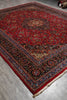Load image into Gallery viewer, 9.9 x 12 Persian Kashan Mashad Rug Classic Traditional Red Blue #F-4572