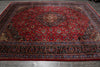 Load image into Gallery viewer, 9.9 x 12 Persian Kashan Mashad Rug Classic Traditional Red Blue #F-4572