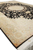 Load image into Gallery viewer, 5 x 8 High Quality SIGNED Wool and Silk Persian Tabriz Rug BLACK 400 KPSI #PIX-26510