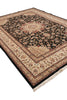 Load image into Gallery viewer, 8.6 x 11.6 Wool and Silk Handmade Tabriz Rug Black #PIX-13158