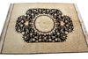 Load image into Gallery viewer, 5 x 8 High Quality SIGNED Wool and Silk Persian Tabriz Rug BLACK 400 KPSI #PIX-26510