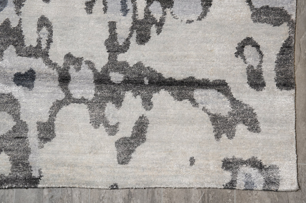 9 x 12 Contemporary Handmade Quality Rug Gray #F-4574