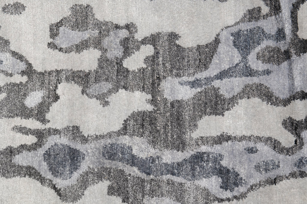 9 x 12 Contemporary Handmade Quality Rug Gray #F-4574