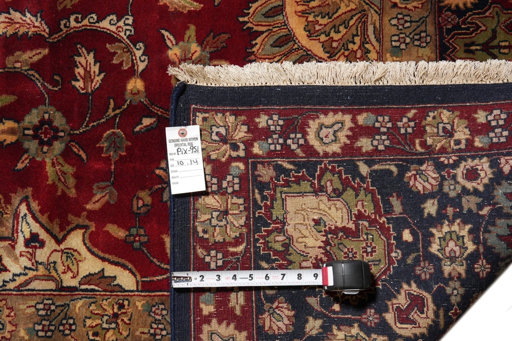 10 x 14 Great Quality Handmade Jaipur Rug Rich Burgundy #PIX-951