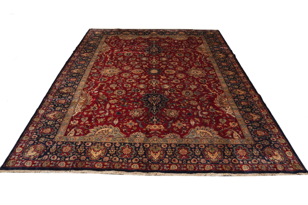 10 x 14 Great Quality Handmade Jaipur Rug Rich Burgundy