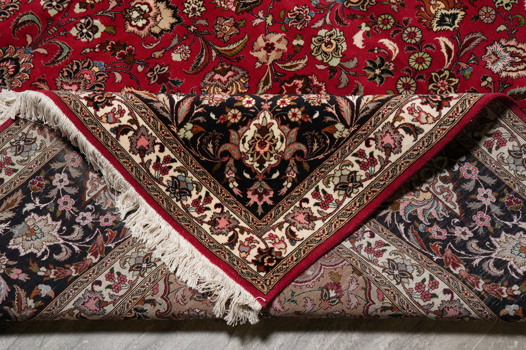 10 x 13.8 High Quality 400 KPSI Authentic Persian Tabriz Rug IRAN #PIX-13087