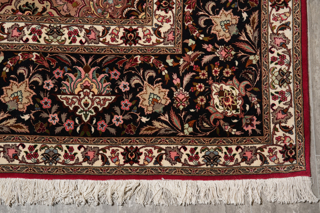 10 x 13.8 High Quality 400 KPSI Authentic Persian Tabriz Rug IRAN #PIX-13087