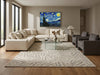 Load image into Gallery viewer, 10 x 14 New Imported Handmade Raised Wool Pile Modern Rug Ivory Taupe #F-3306