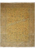 Load image into Gallery viewer, 9.8 x 13.8 Semi-Antique Persian Kashan rug Gold Green #F-4304
