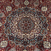 Load image into Gallery viewer, 10.1 x 14 Fine Weave Quality Handmade Soft Wool Dense Burgundy Black Rug Sheik Safi 10251