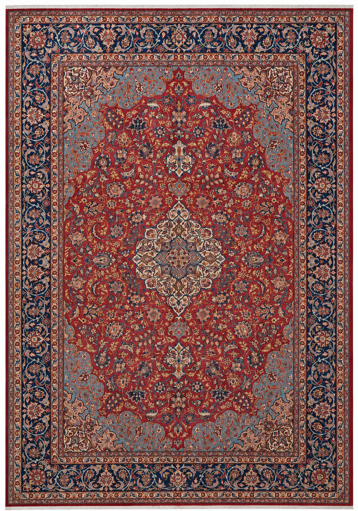 10 x 14 Red Persian Hand Knotted Wool Rug Traditional Floral Oriental Area Rug #PIX-14837