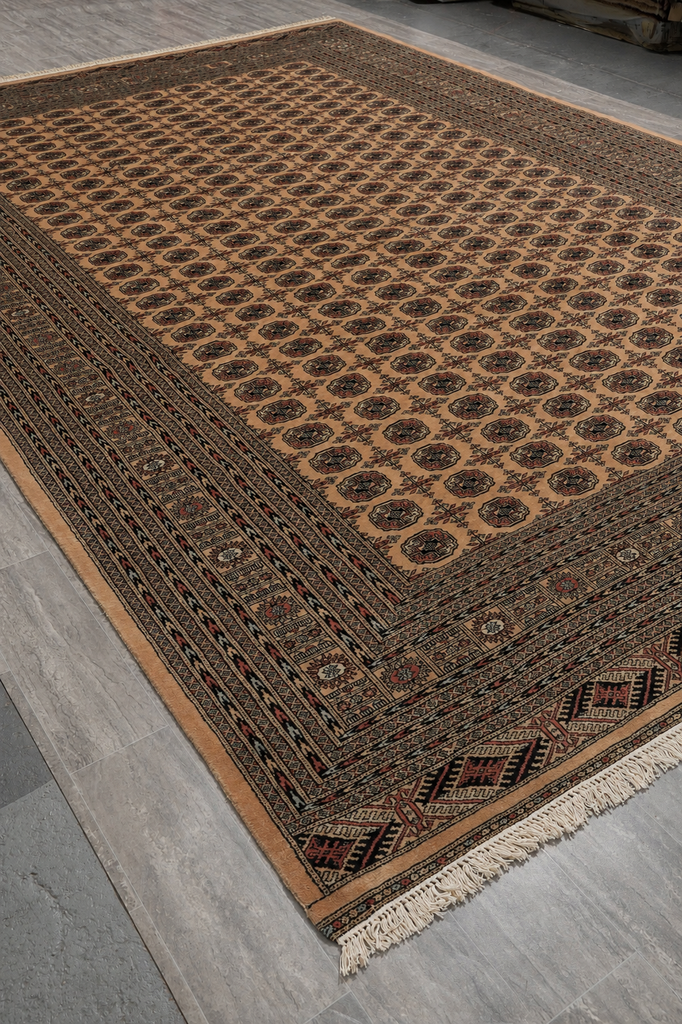 11.3 x 15.3 Large Bokhara Rug  Handmade Pakistan Soft Wool #LA-52800