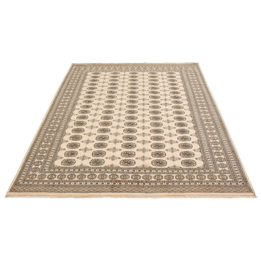 ALL SIZES Beige 8' x 10' Handmade Elephant Vanucci Bokhara Rug B-123