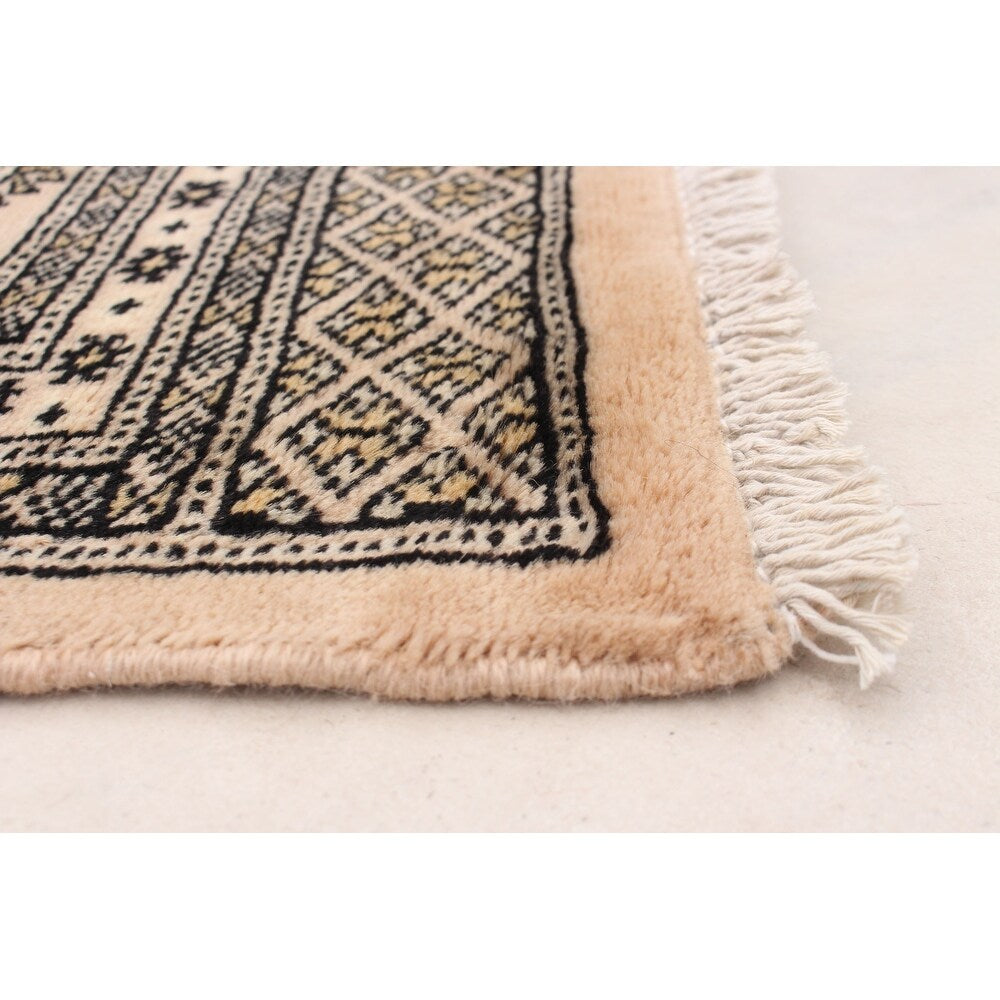 ALL SIZES Beige 8' x 10' Handmade Elephant Vanucci Bokhara Rug B-123