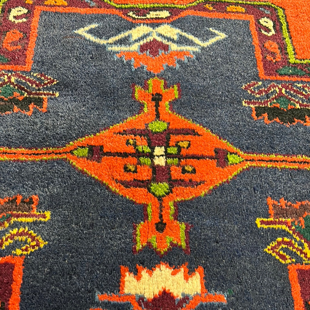 4.11 x 8 Orange Russian Kazak Rug 18298