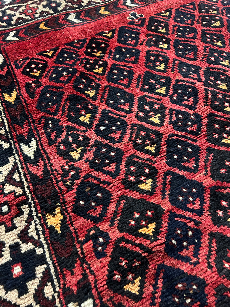 3.4 x 9.4 Beautiful Persian Hamadan Runner 9586