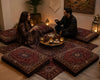 Load image into Gallery viewer, 2 x 3 Twin Pair Of Authentic Persian Cushion Signed Upholstered Sitting Kashan Rug #F-3199