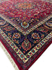 Load image into Gallery viewer, 9.8 x 10.3 Square Persian Rug Signed Traditional Burgundy Blue #F-6974