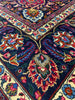 Load image into Gallery viewer, 9.8 x 10.3 Square Persian Rug Signed Traditional Burgundy Blue #F-6974