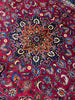 Load image into Gallery viewer, 9.8 x 10.3 Square Persian Rug Signed Traditional Burgundy Blue #F-6974