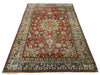 Load image into Gallery viewer, 7 x 10 Semi-Antique Persian Tabriz Wool Rug 1970&#39;s #F-6397