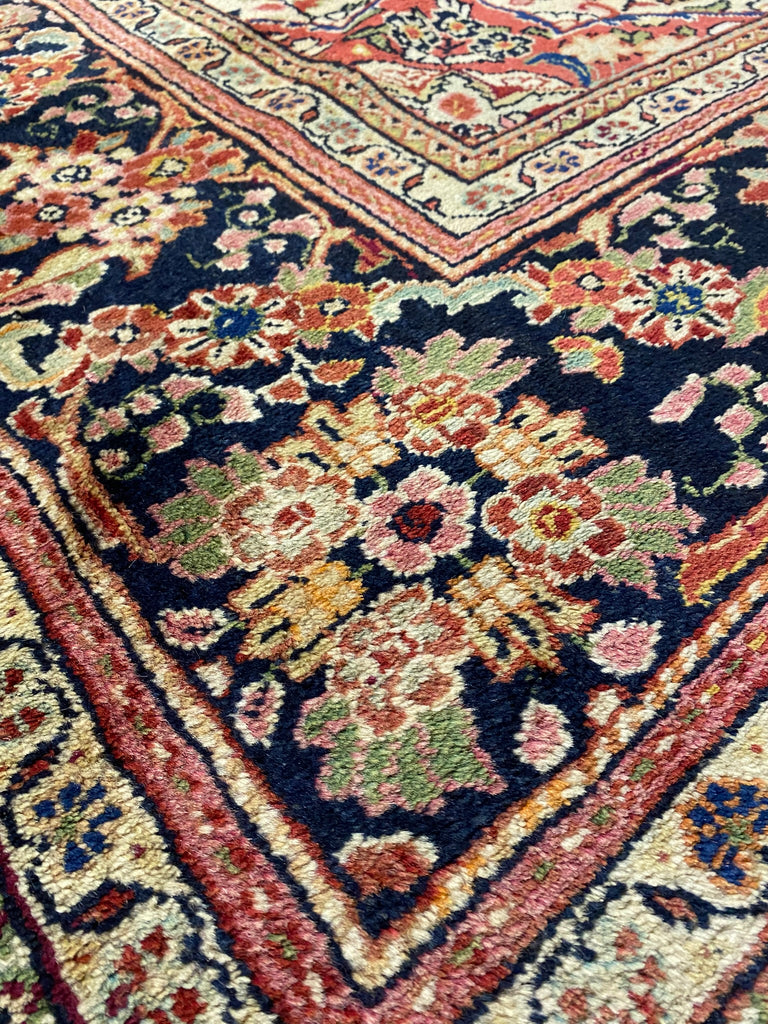 10.6 x 14 Iran Vintage Traditional Pre Owned Old Persian Rug #F-6975