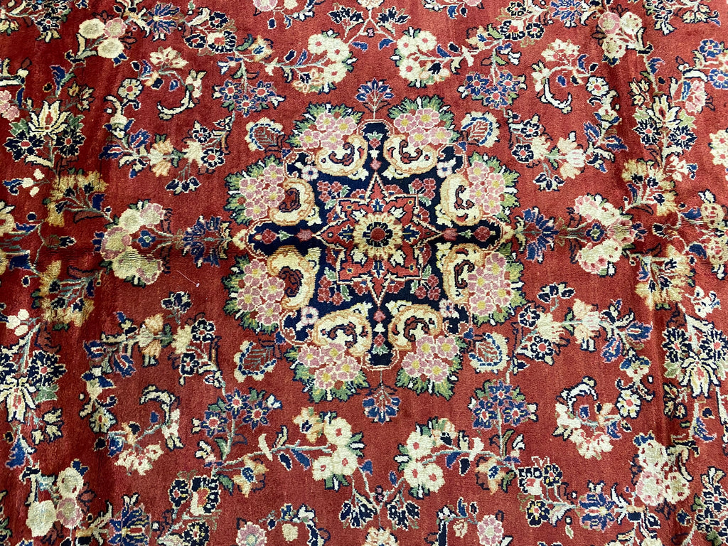 10.6 x 14 Iran Vintage Traditional Pre Owned Old Persian Rug