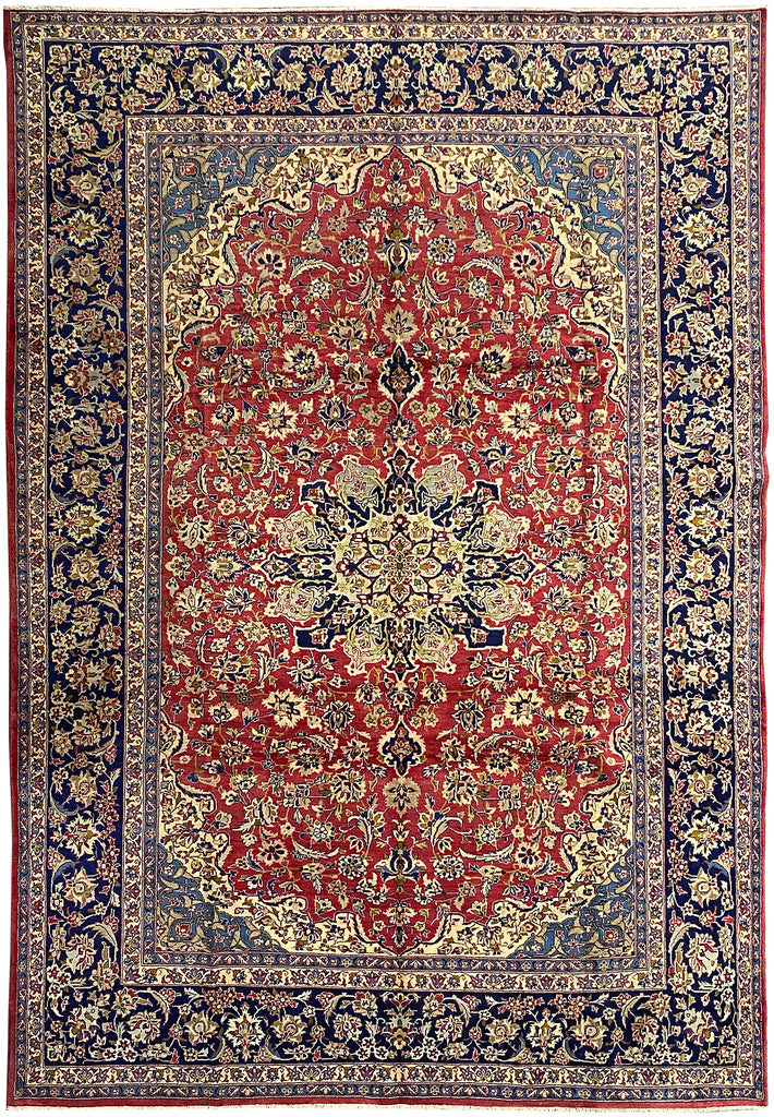 9.7 x 13.8 Persian Najaf Esfahan Wool Rug Sale