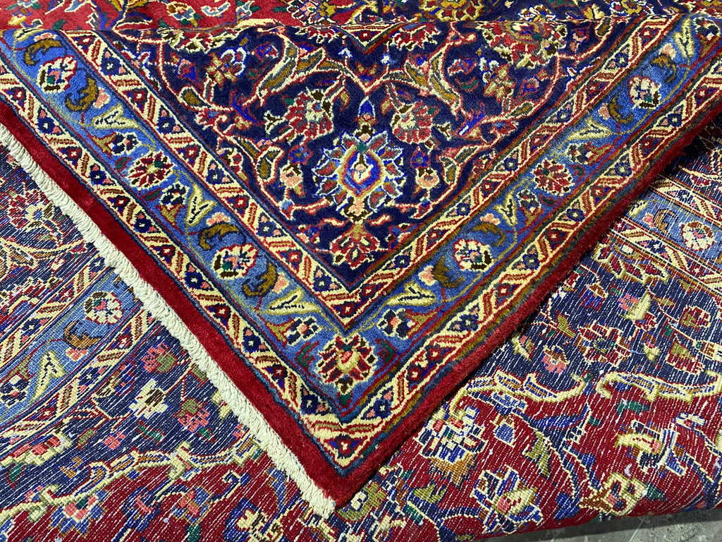 9.5 x 12.5 Persian Kashan Classic Traditional Iran Sale Clearance Rug #F-6977