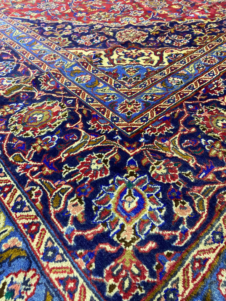 9.5 x 12.5 Persian Kashan Classic Traditional Iran Sale Clearance Rug #F-6977