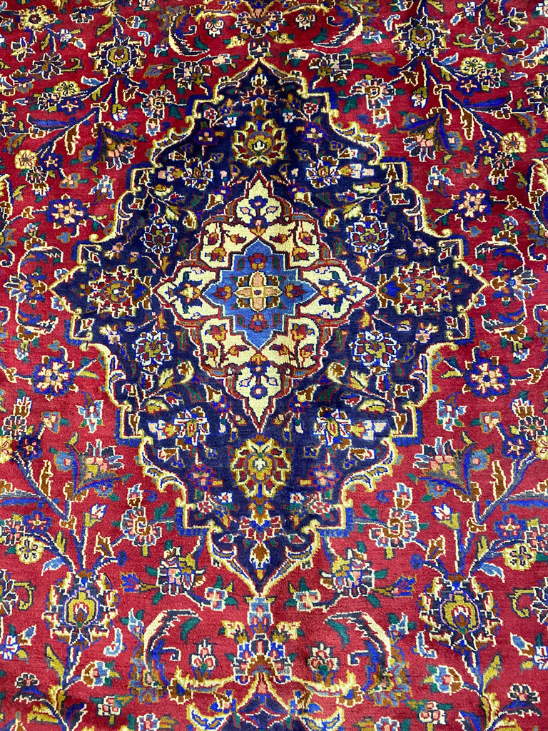 9.5 x 12.5 Persian Kashan Classic Traditional Iran Sale Clearance Rug #F-6977