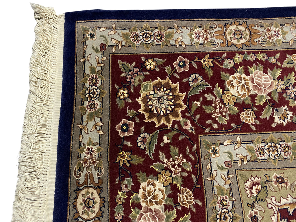 9.2 x 12.3 Fine Quality Handmade Rug Wool and Silk Sino Tabriz #F-6401